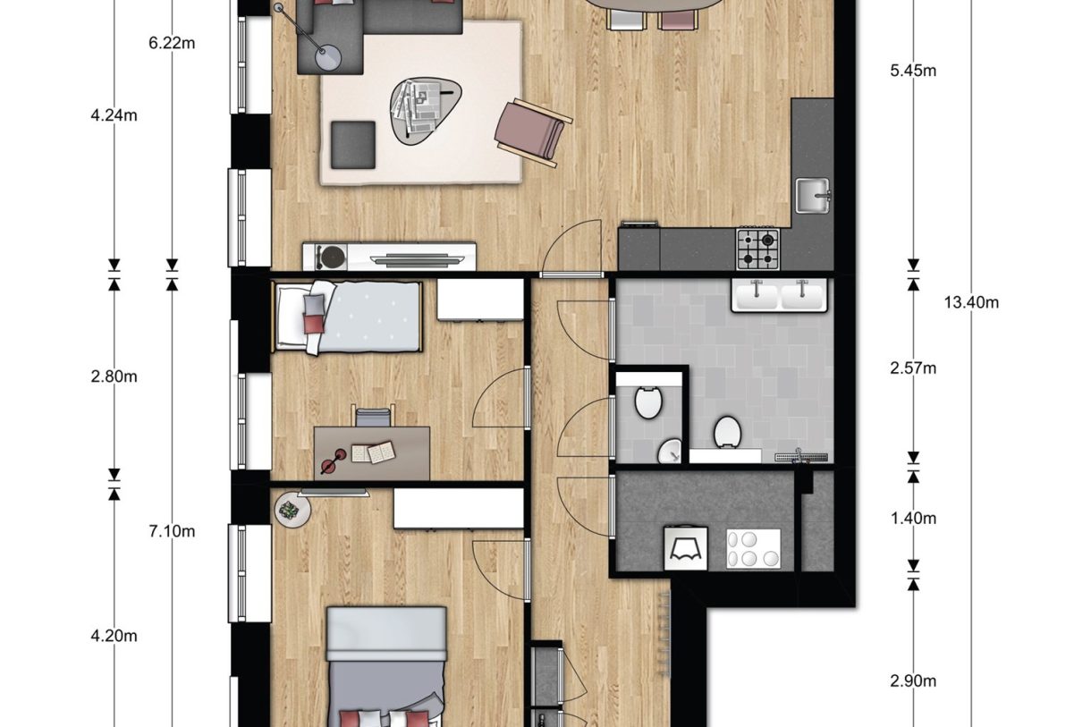 Te Koop: Foto Appartement aan de Minervasingel (bwnr. 005) 5 in Arnhem