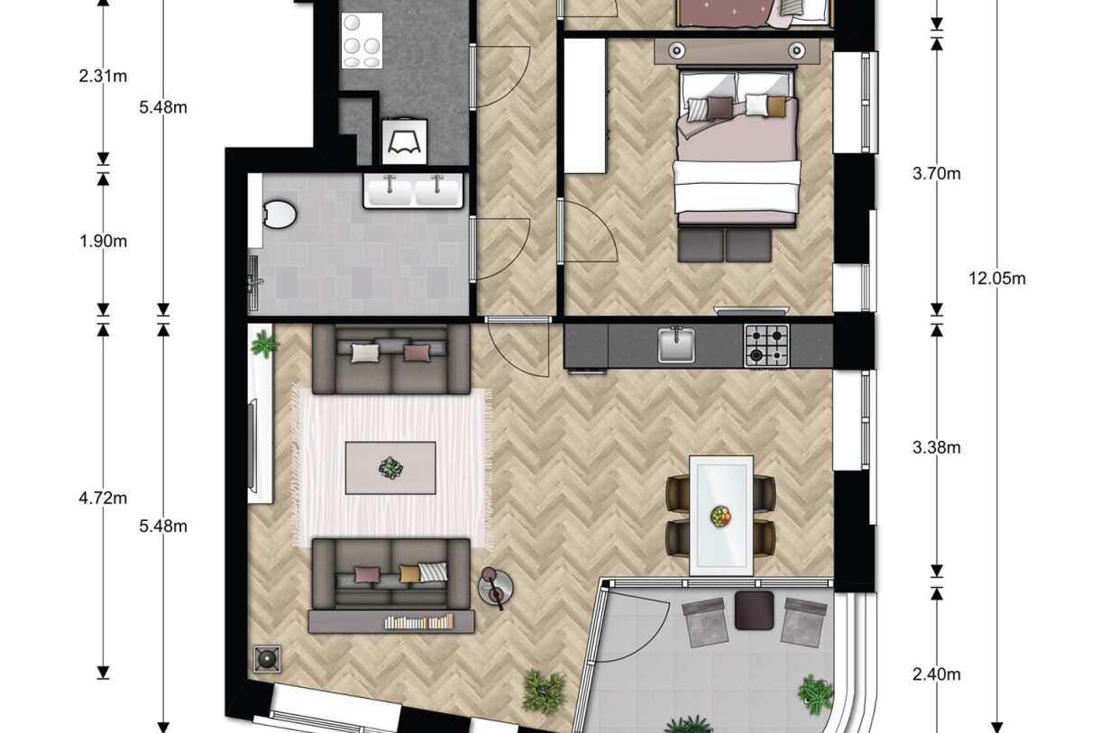 Te Koop: Foto Appartement aan de Minervasingel (bwnr. 014) 14 in Arnhem