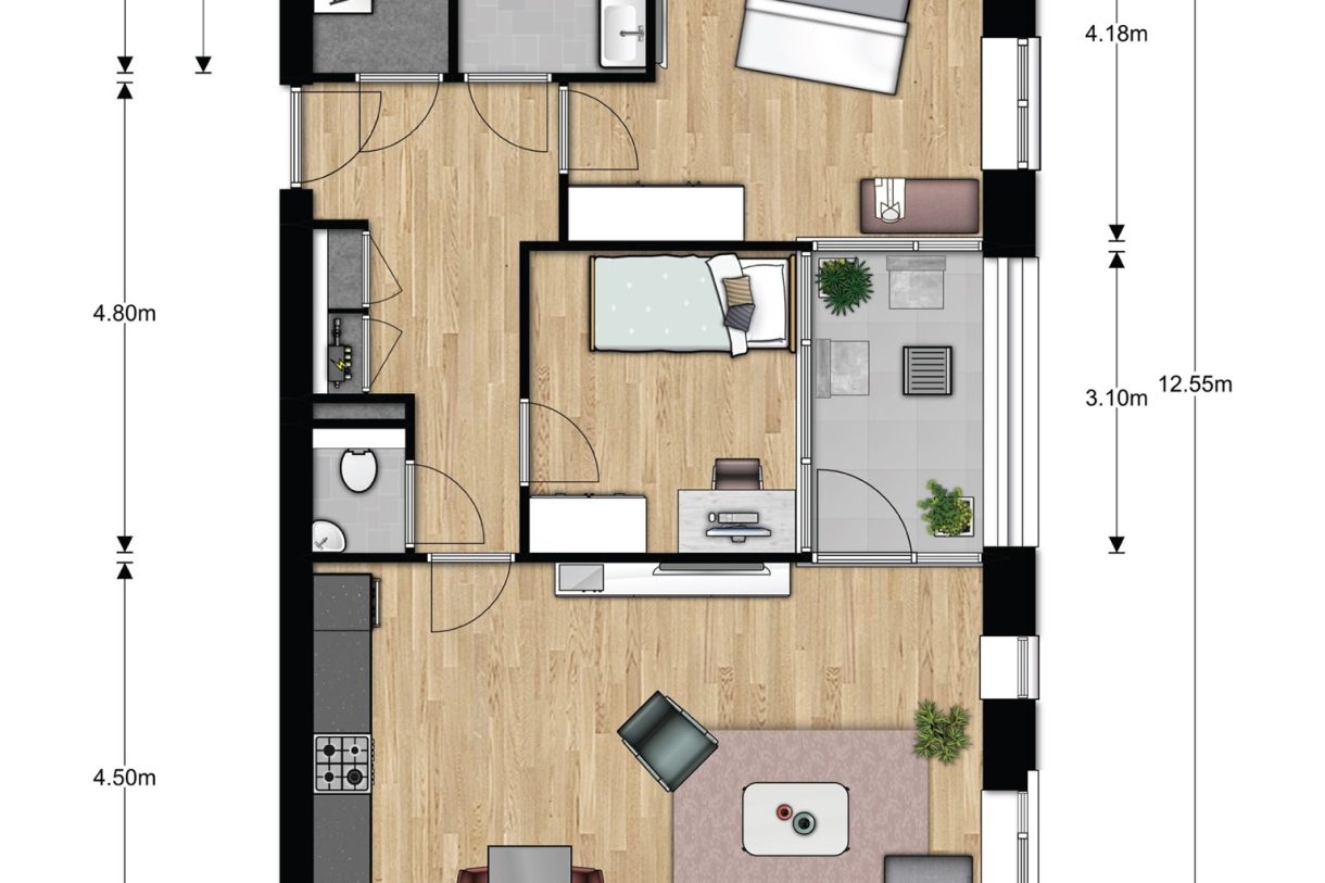 Te Koop: Foto Appartement aan de Minervasingel (bwnr. 033) 33 in Arnhem
