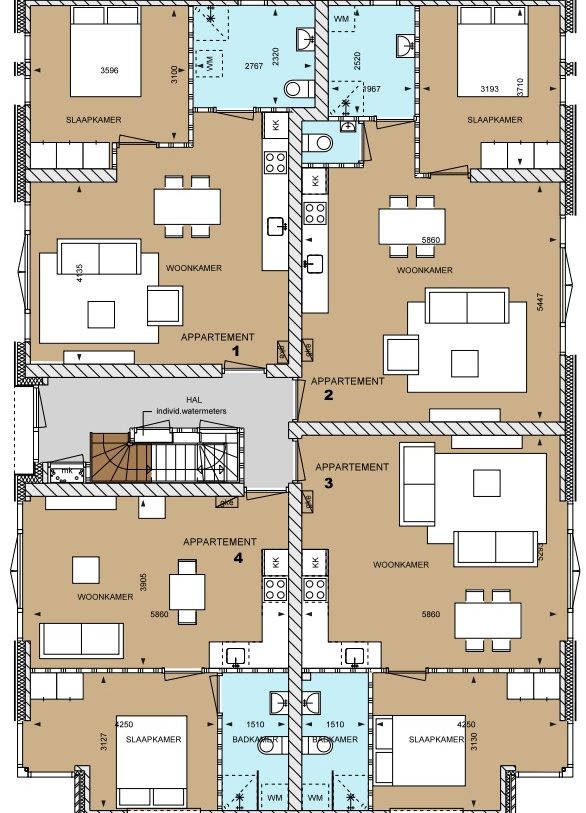 Te Koop: Foto Appartement aan de Tuinappartement Mooieweg 11 Arnhem 1 in Arnhem